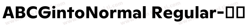 ABCGintoNormal Regular字体转换